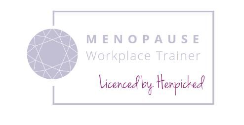 Logo for Menopause Workplace Trainer, licensed by Heropicked.